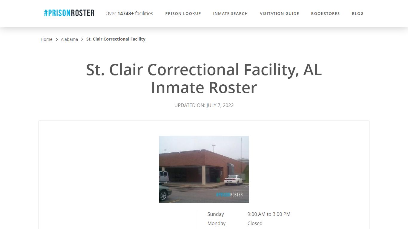 St. Clair Correctional Facility, AL Inmate Roster - Prisonroster