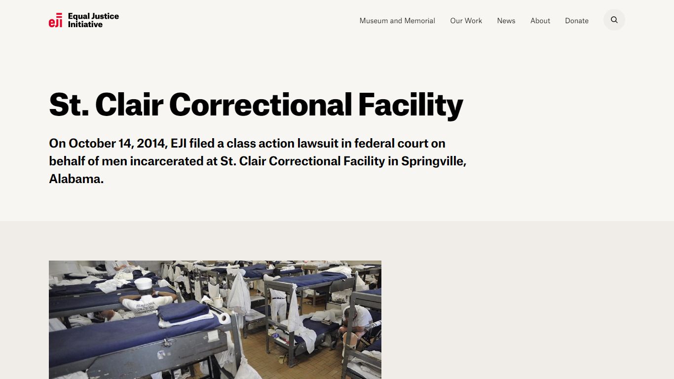 St. Clair Correctional Facility - Equal Justice Initiative