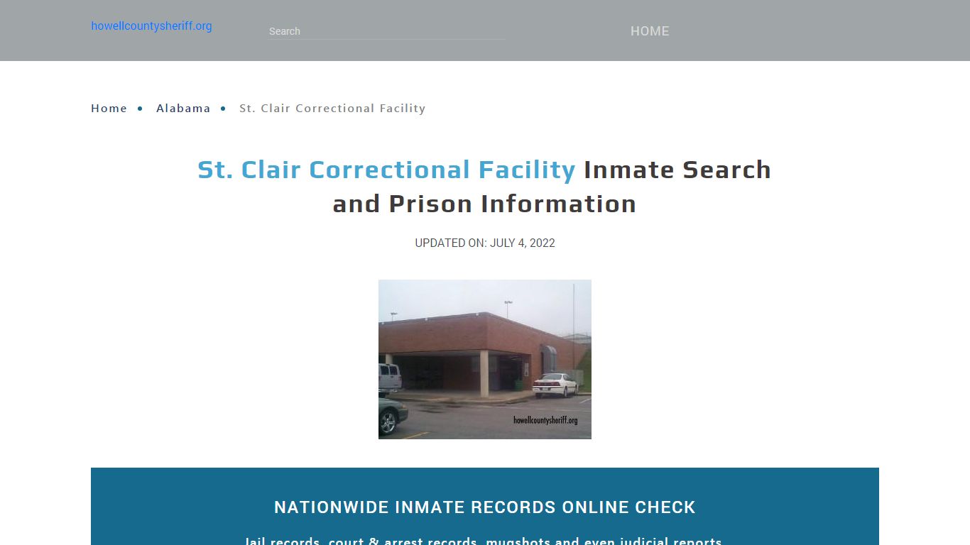 St. Clair Correctional Facility Inmate Search, Visitation, Phone no ...